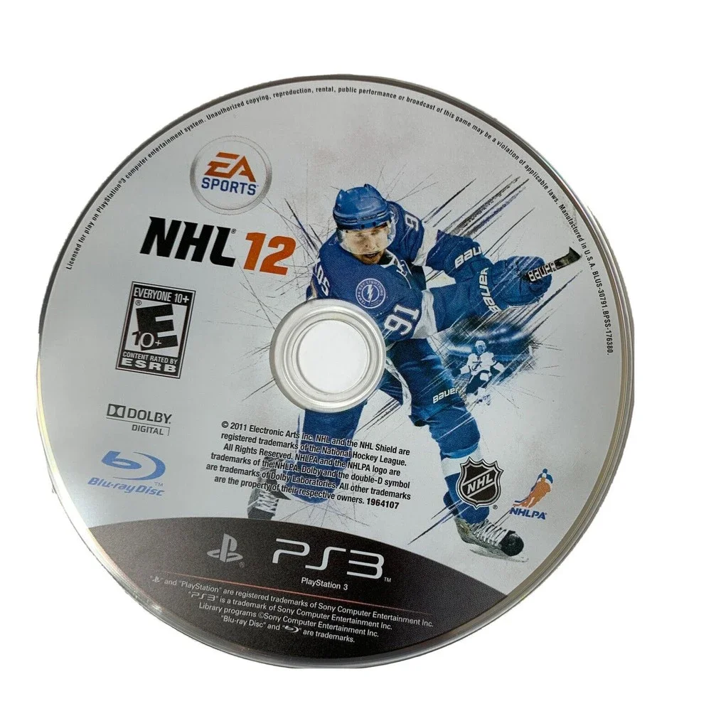 EA Sports NHL 12 Sony PlayStation 3, 2011 PS3 Hockey Video Game Complete Eit